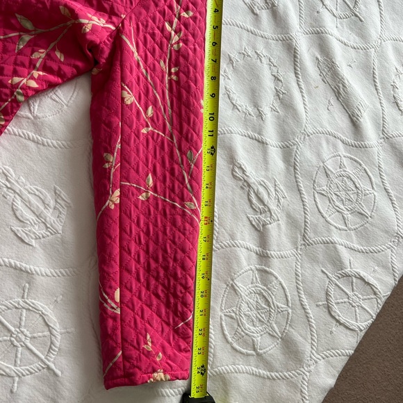 100% Silk reversible front zip jacket black and hot pink  matching scarf - Picture 11 of 11